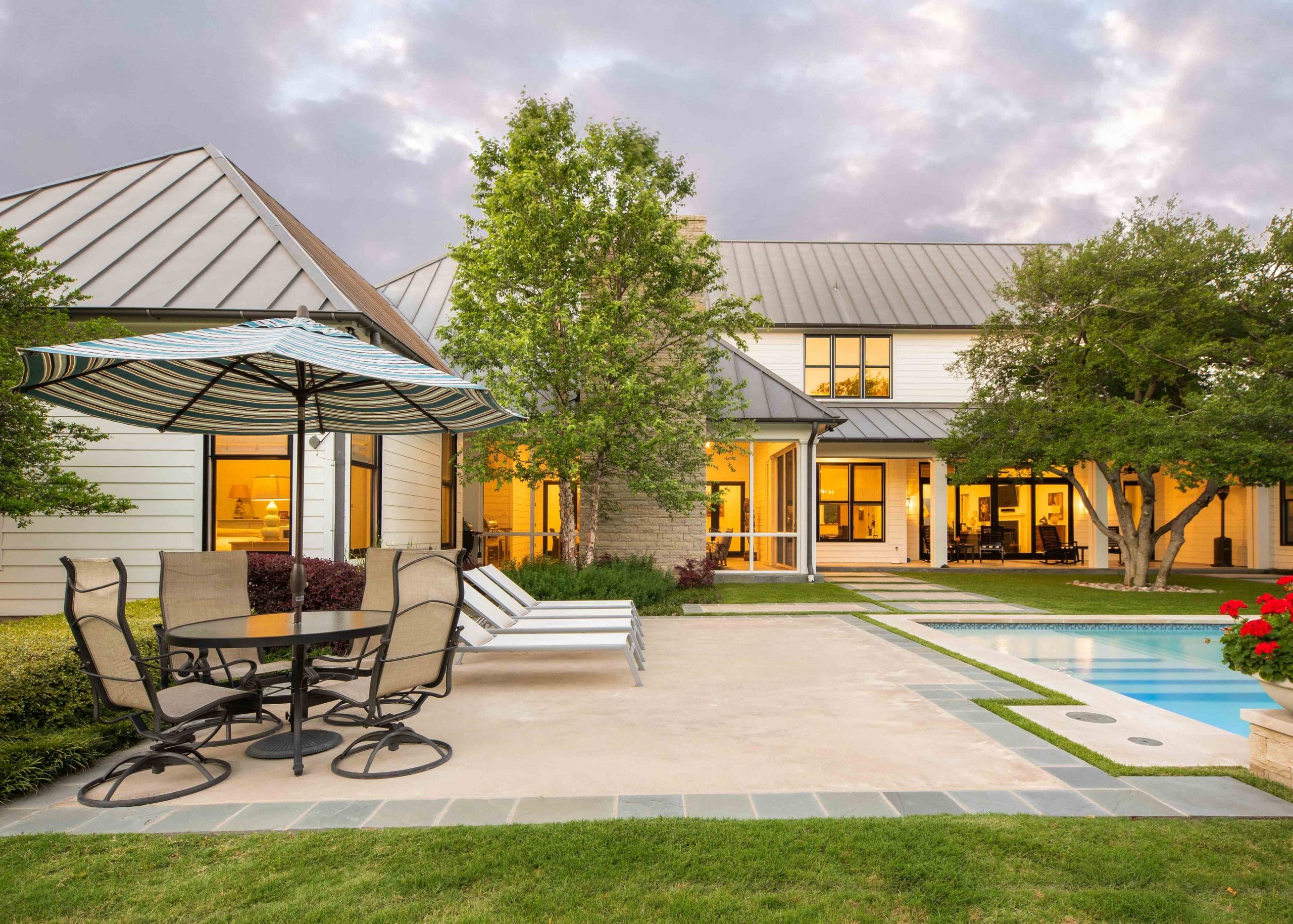 Pool deck travertine North Georgia