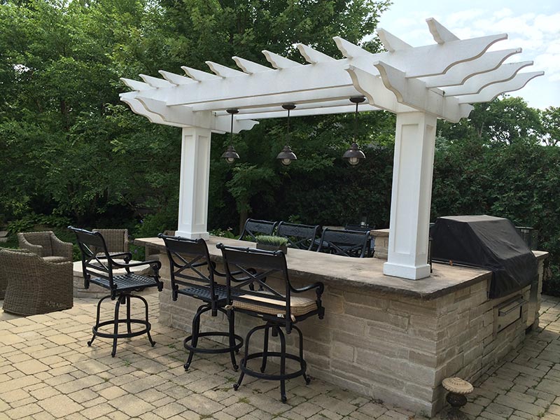 Deck and pergola combination project in Canton GA by Kaizenscapes