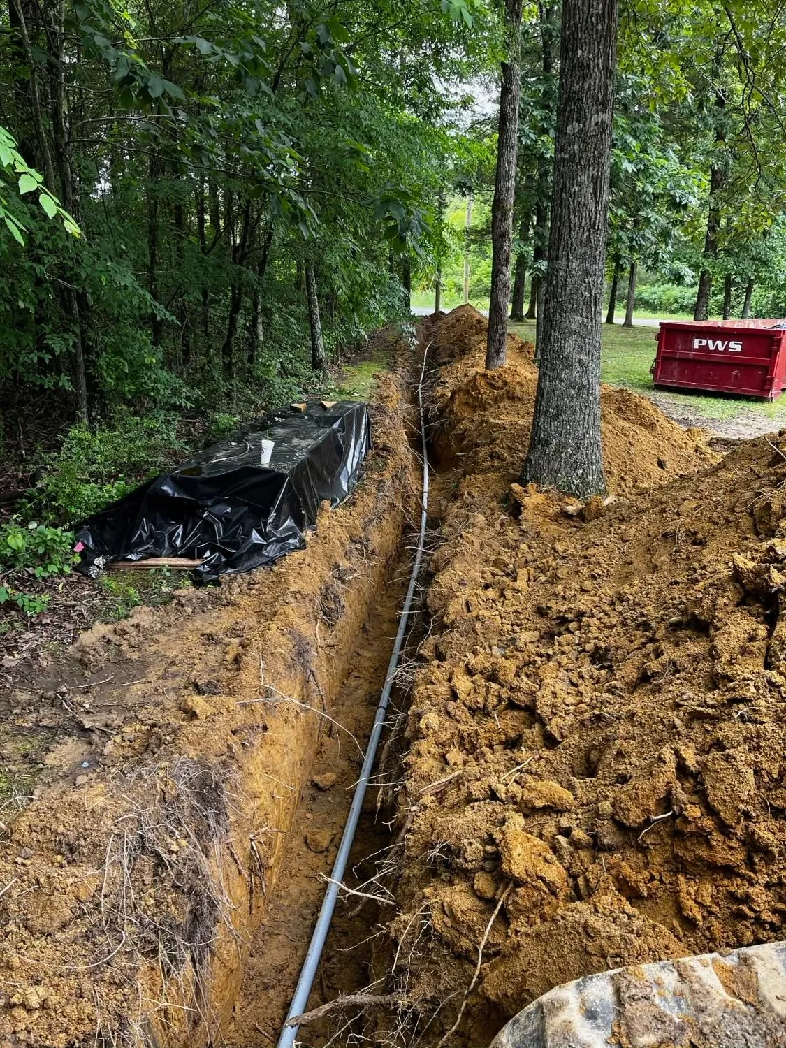 Erosion control blanket installation by Kaizenscapes in North Georgia