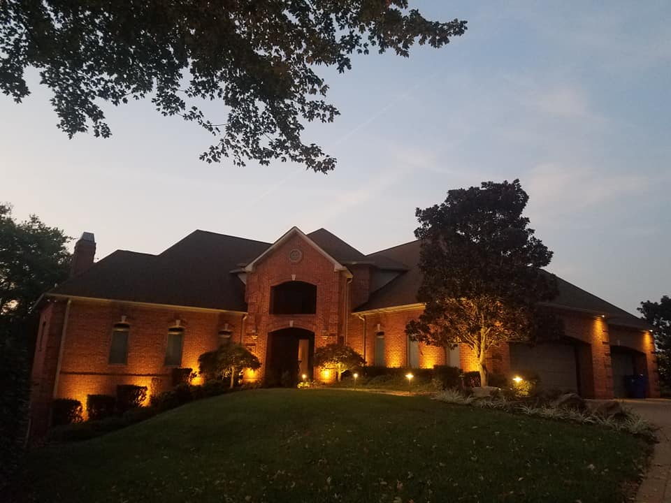 Landscape lighting installation by Kaizenscapes in Cherokee County Georgia