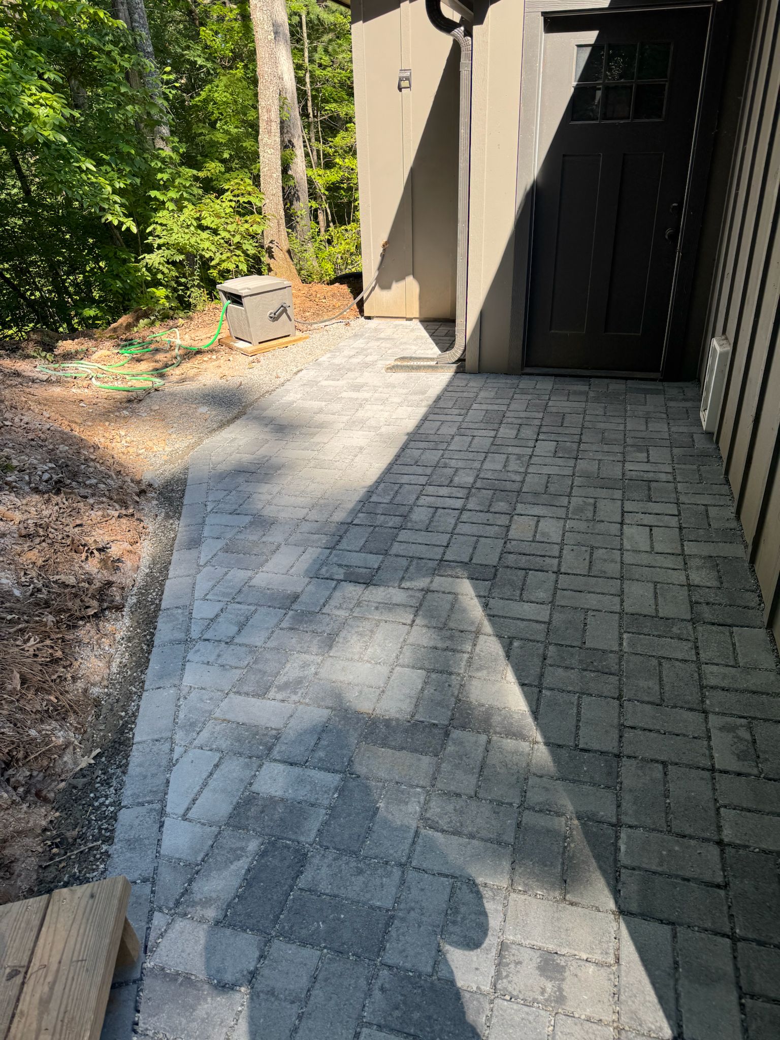 Paver patio and walkway combination project in Canton Georgia