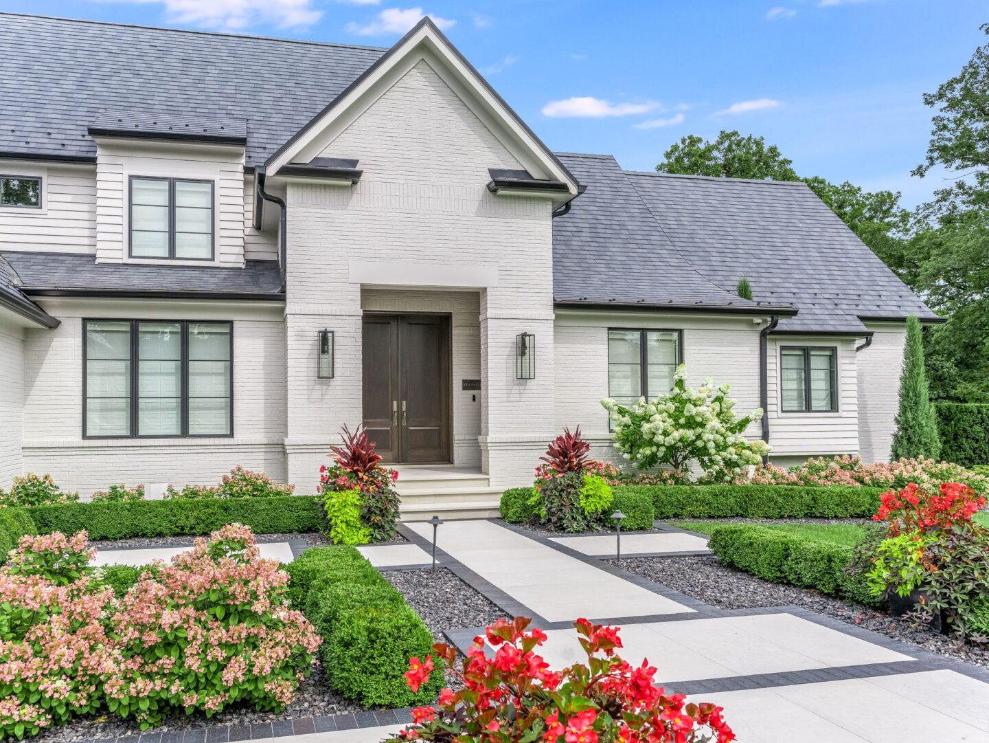 Large paver patio with custom pattern built by Kaizenscapes in Canton GA