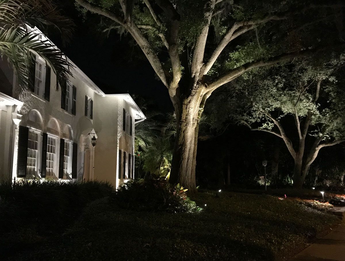 Motion-activated security lighting design in North Georgia by Kaizenscapes