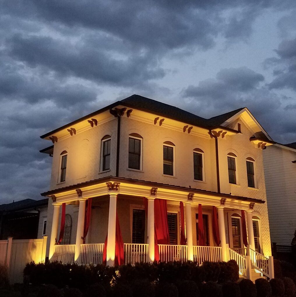 Smart home integrated security lighting system in Canton GA