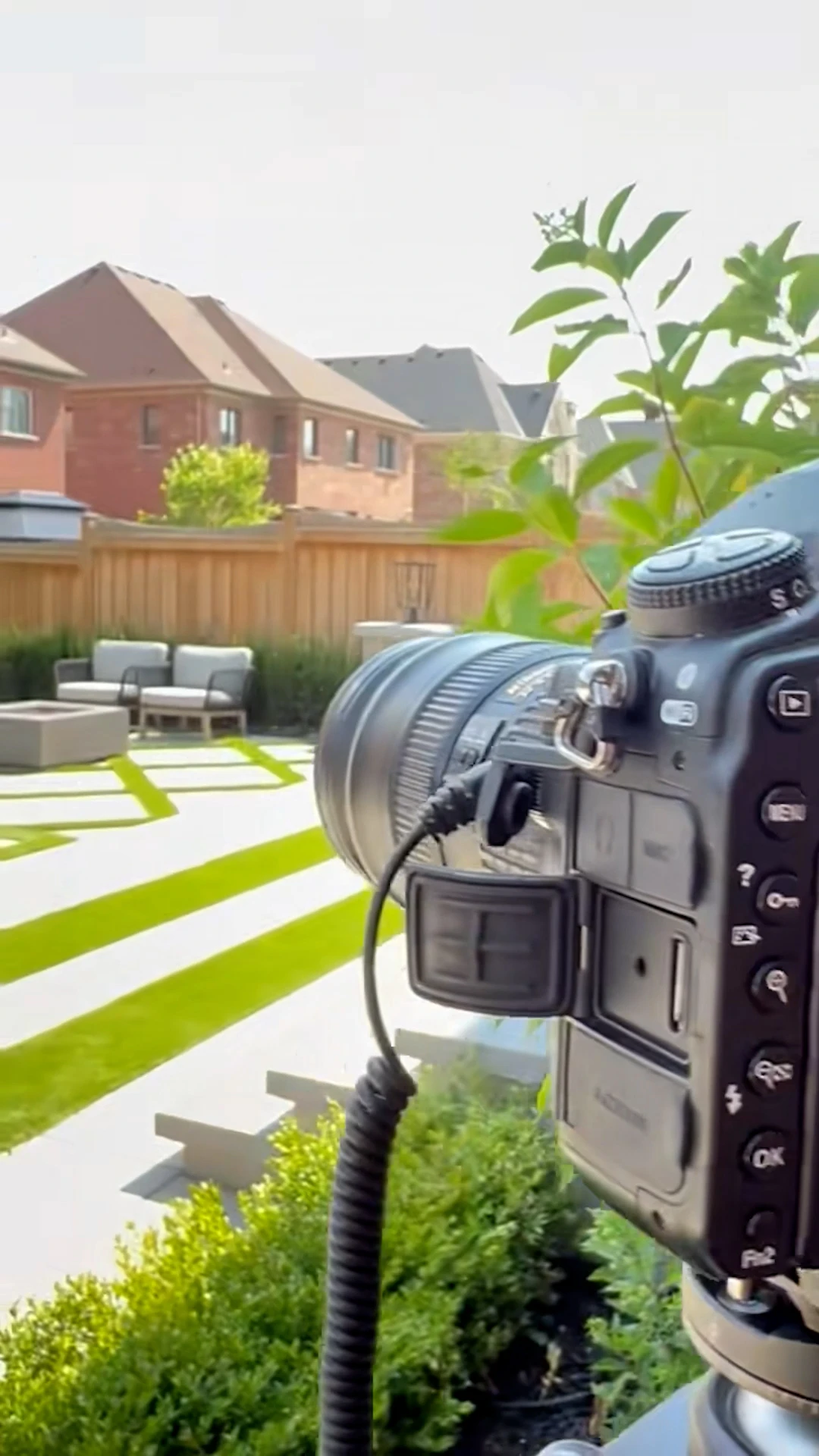 Behind-the-scenes content shoot for a Milton GA landscaping contractor