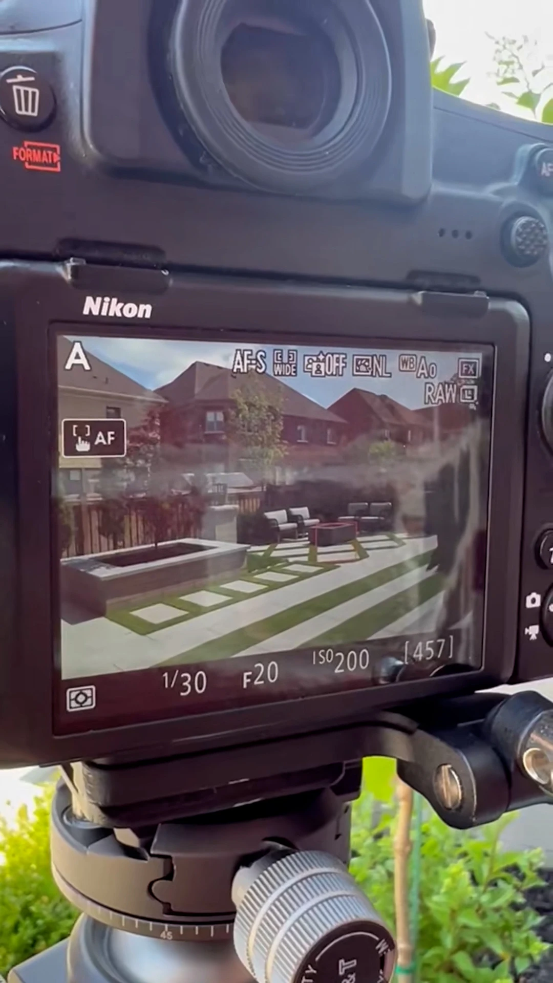 Behind-the-scenes content shoot for a Roswell landscaper