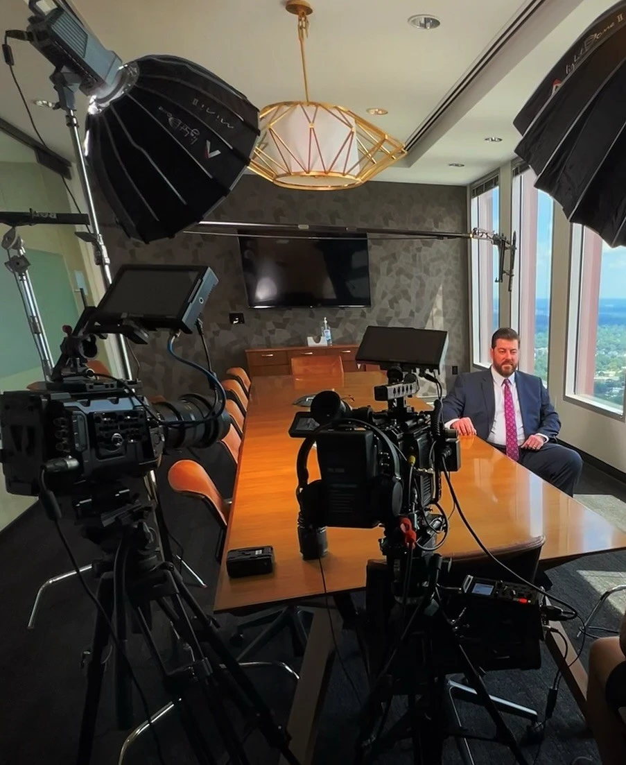 Behind-the-scenes of a Viral Spark content shoot for a Duluth GA PI firm