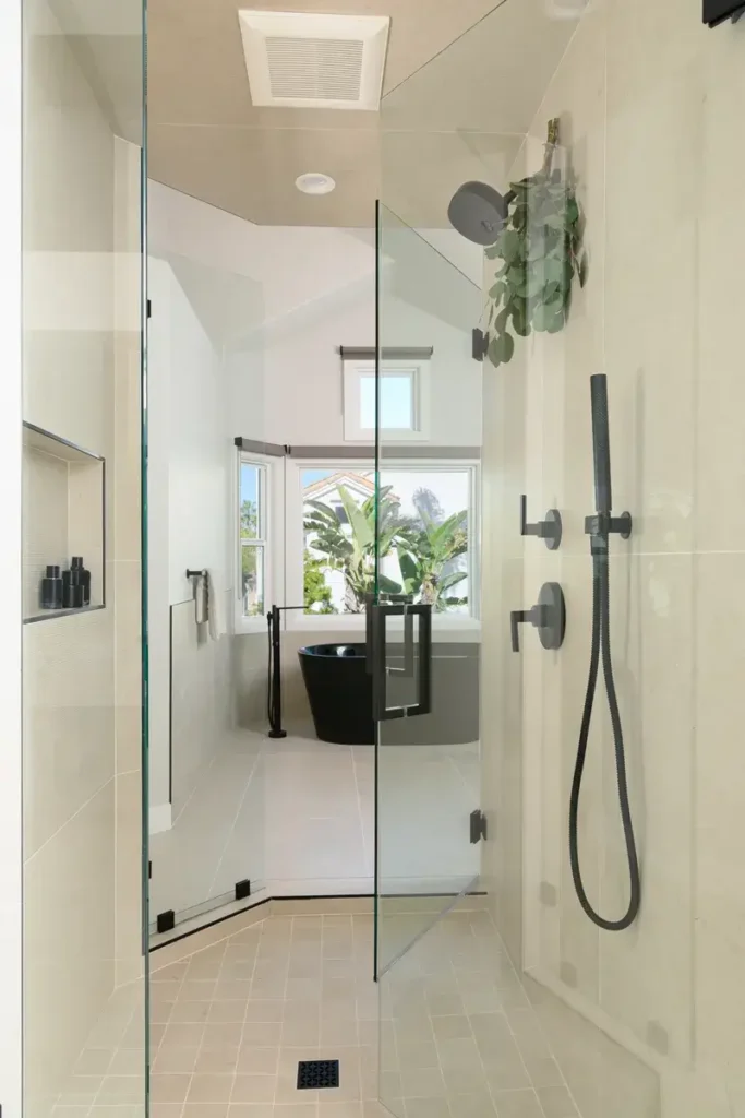 Designer bathroom remodel with floating vanity - Marietta, GA home renovation contractor | Viral Spark Marketing