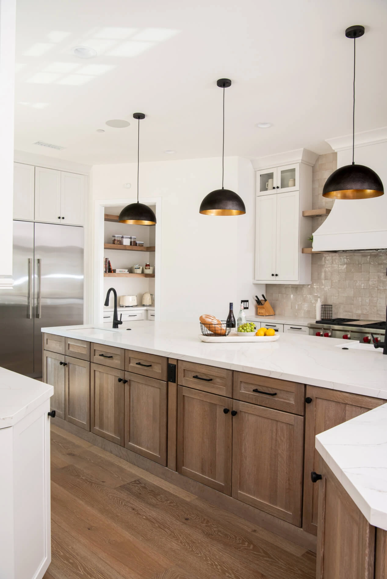 Open kitchen and family room remodel in a Marietta home