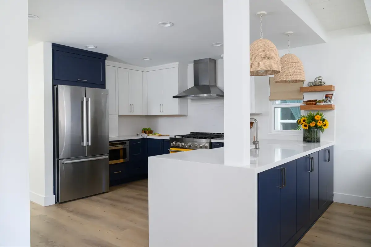 Completed open concept home renovation near Suwanee Georgia