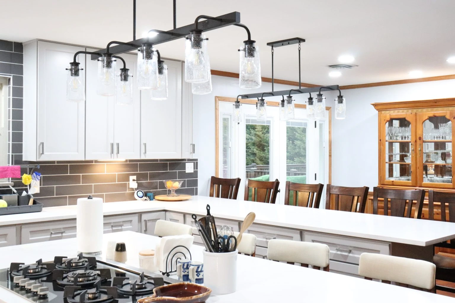 Custom home interior in Roswell with custom millwork