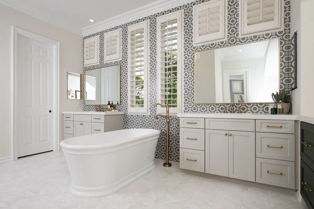 Alpharetta whole-home remodel with shiplap accent wall and modern kitchen