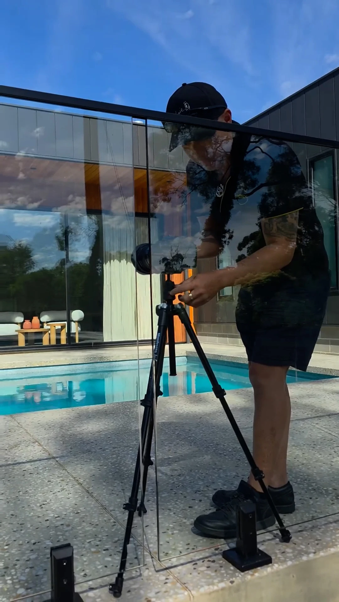 Behind-the-scenes of a Viral Spark content shoot for a Kennesaw pool builder