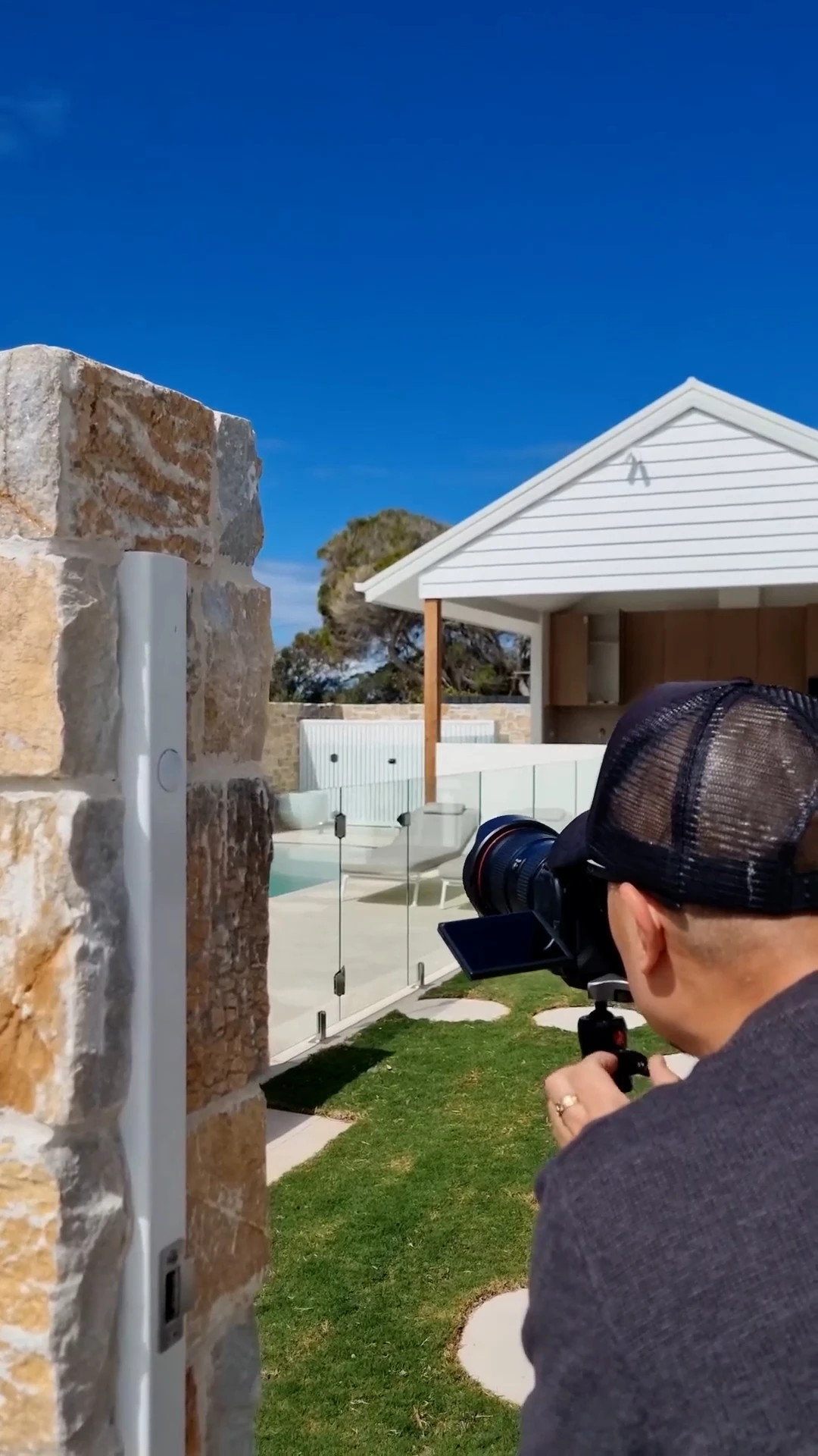 Behind-the-scenes content shoot at a Smyrna remodel job site