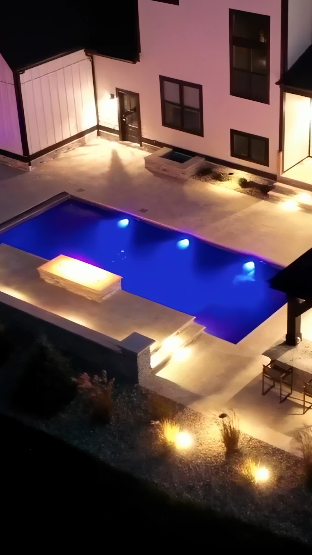 Finished backyard pool installation by a Smyrna pool builder on South Cobb Drive