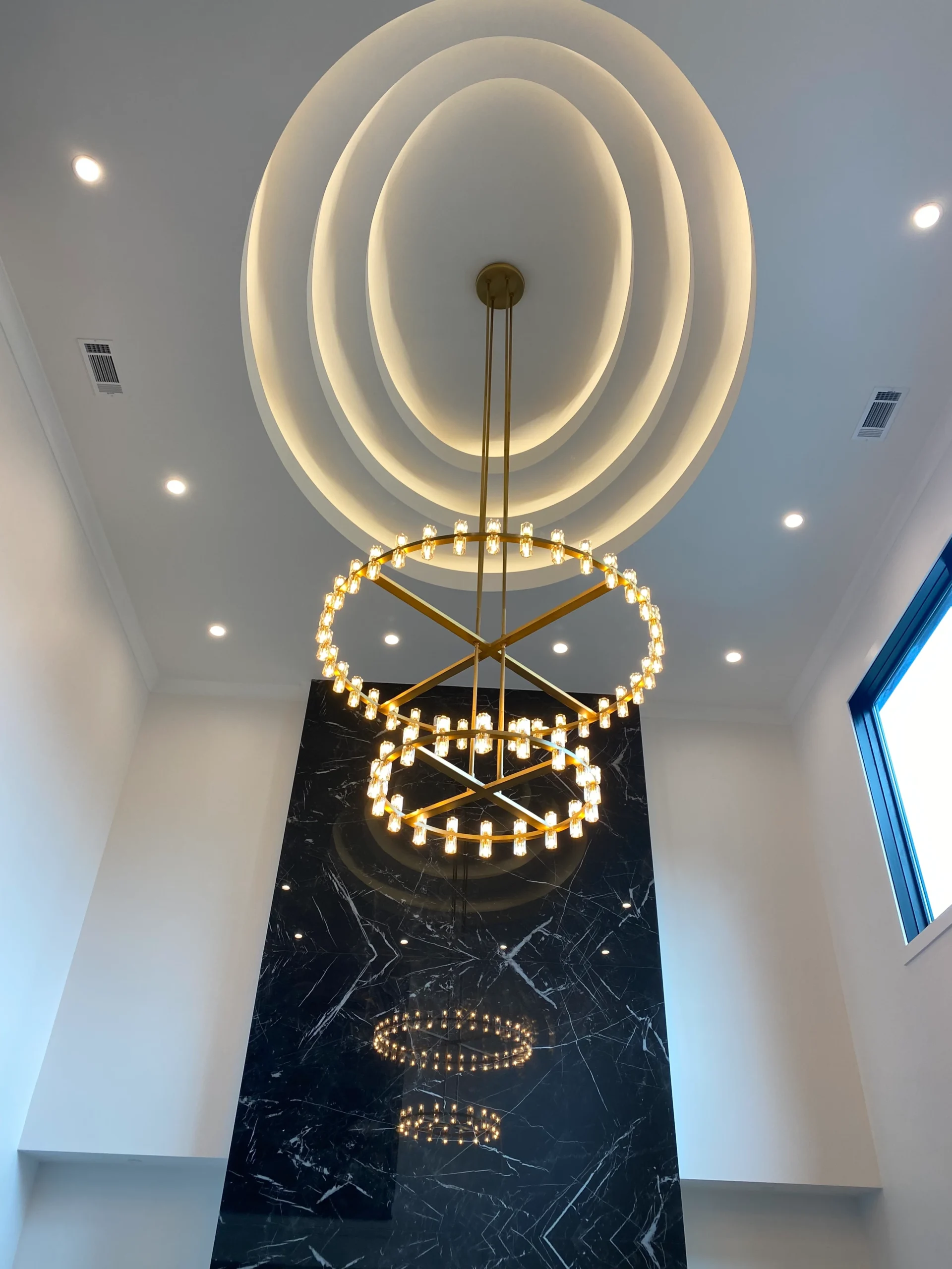 Smyrna custom home builder — Vinings-area luxury exterior at twilight
