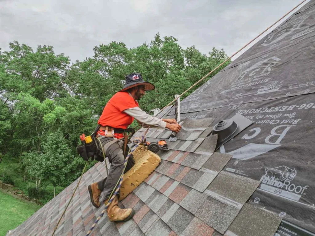 Close-up texture of weathered shingles for a roof replacement - Cumming, GA roofing contractor | Viral Spark Marketing