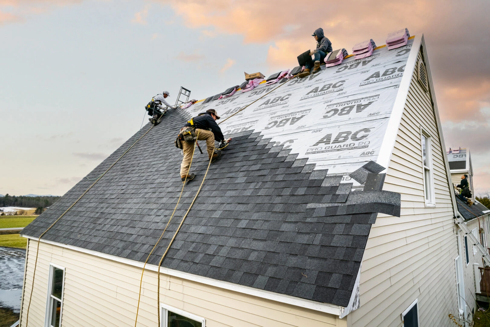 Aerial of a finished Kennesaw roof tear-off