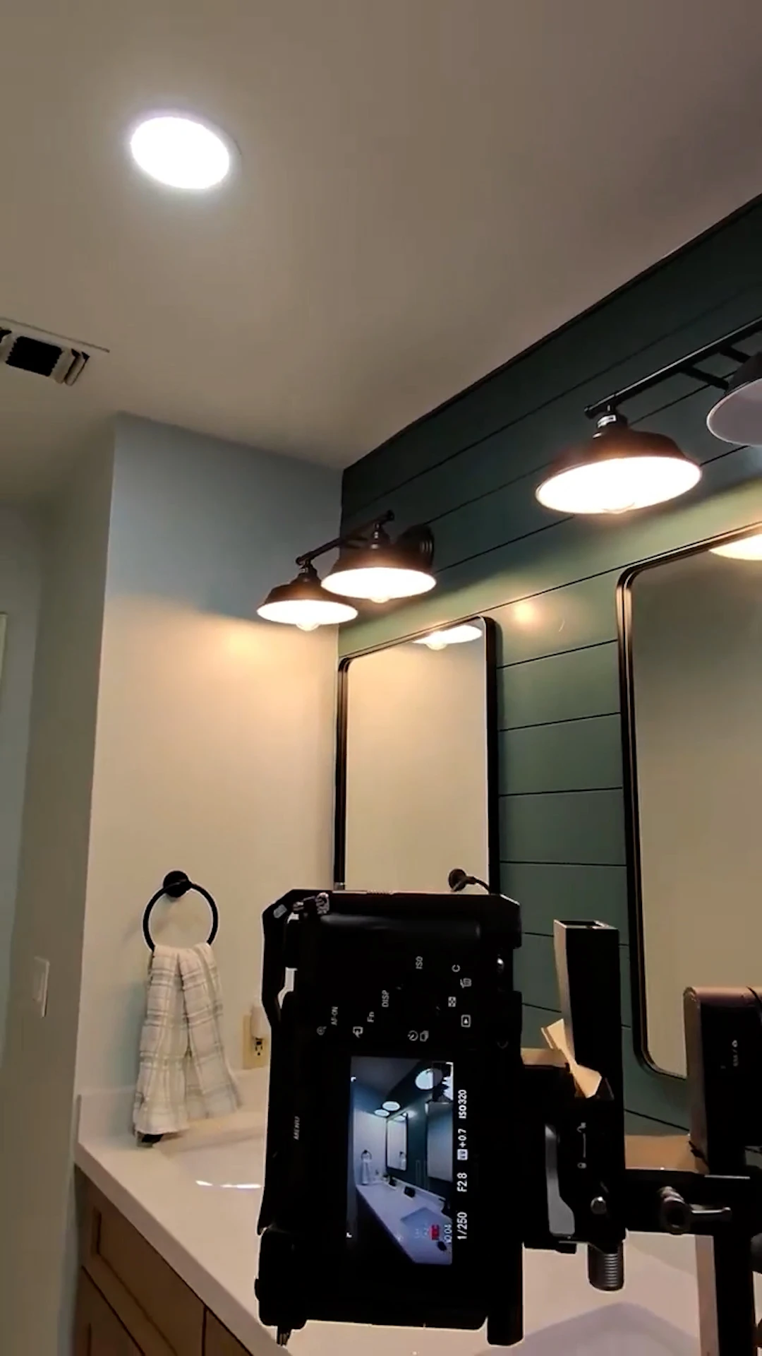 Behind-the-scenes of a Viral Spark photo shoot at a home renovation jobsite in Cumming