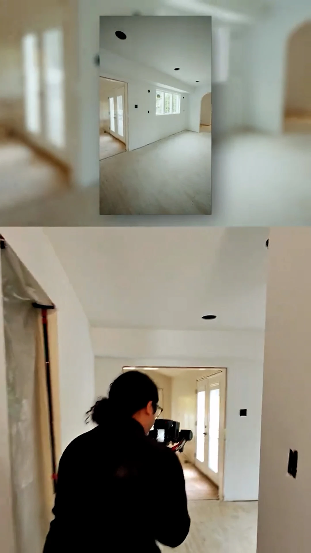 Behind the scenes of a Viral Spark photo shoot at a Johns Creek kitchen remodel